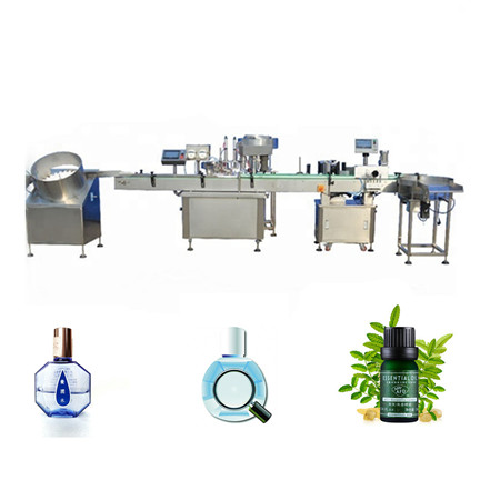 Profesionalna linija za punjenje staklenih boca uljem, stroj za punjenje 10 ml staklene bočice